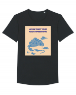 never trust your first impressions Tricou mânecă scurtă guler larg Bărbat Skater