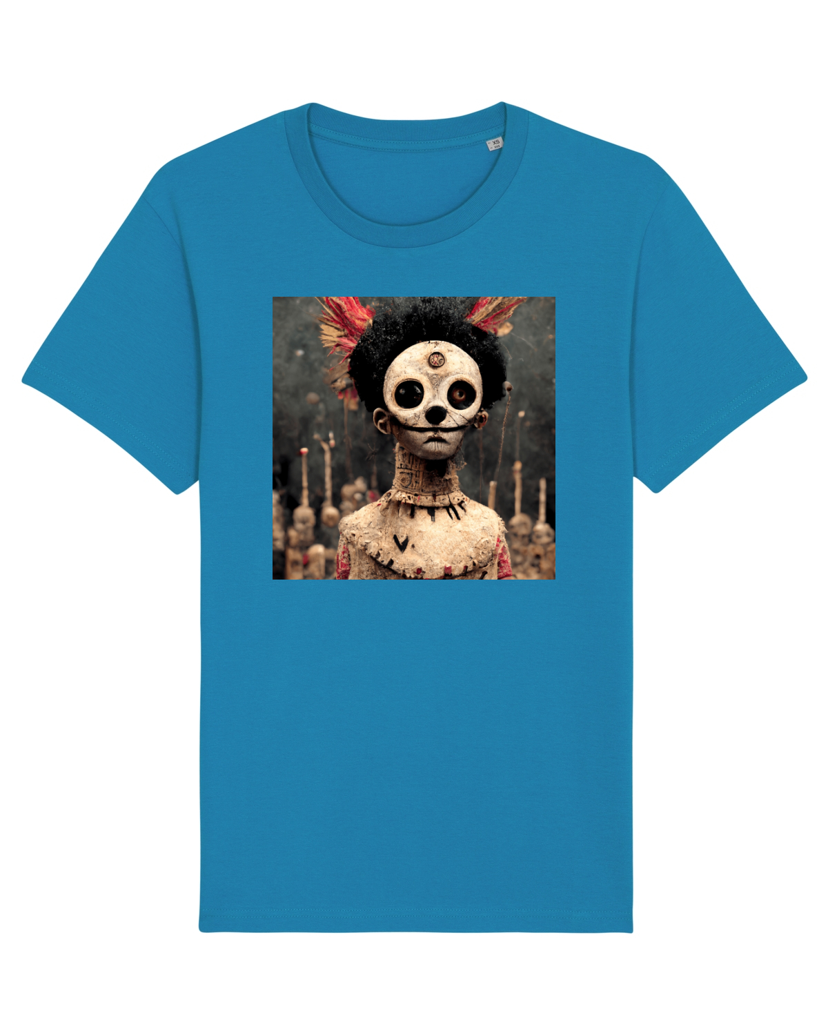 Tricou mânecă scurtă Unisex Rocker Azur