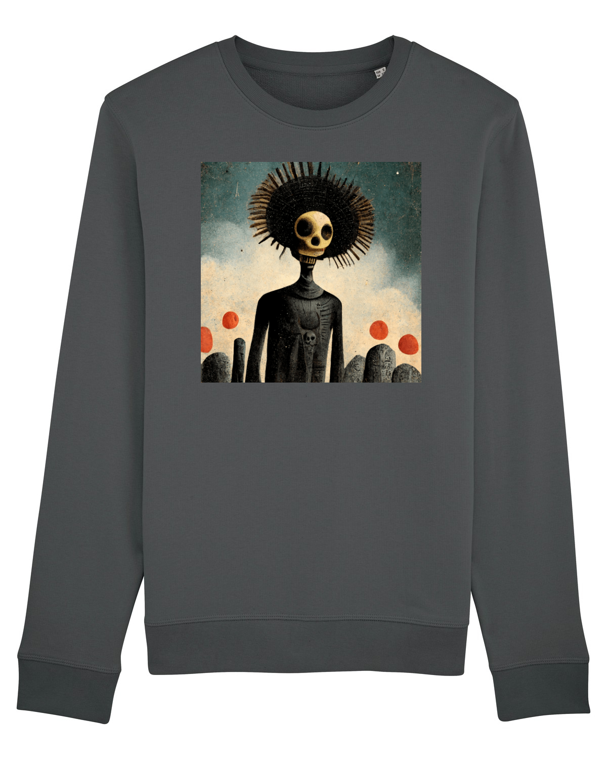 Bluză mânecă lungă Unisex Rise Anthracite