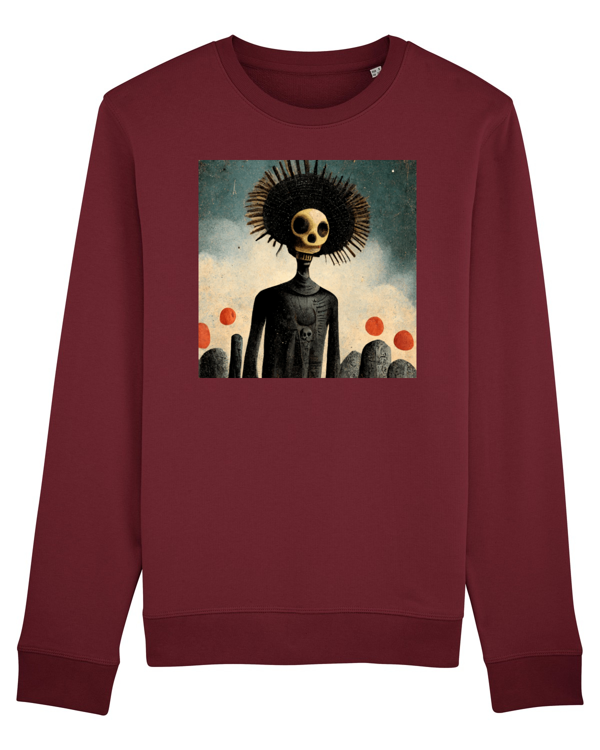 Bluză mânecă lungă Unisex Rise Burgundy