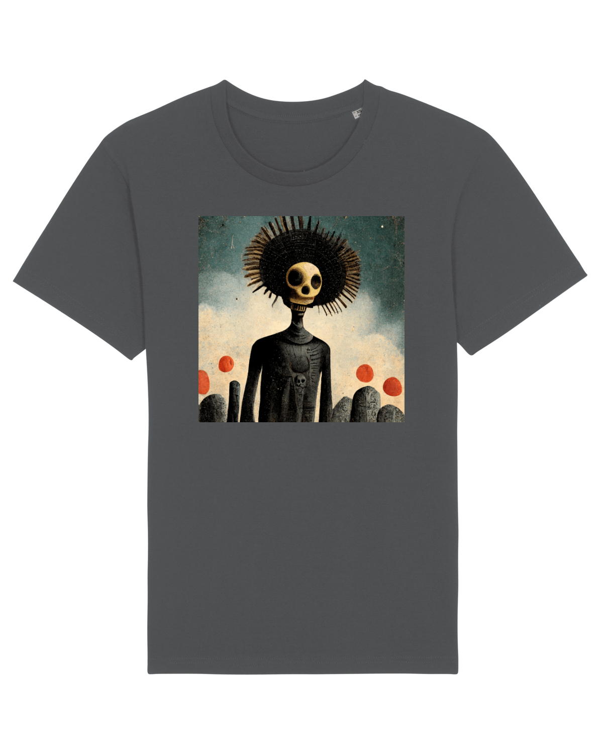 Tricou mânecă scurtă Unisex Rocker Anthracite