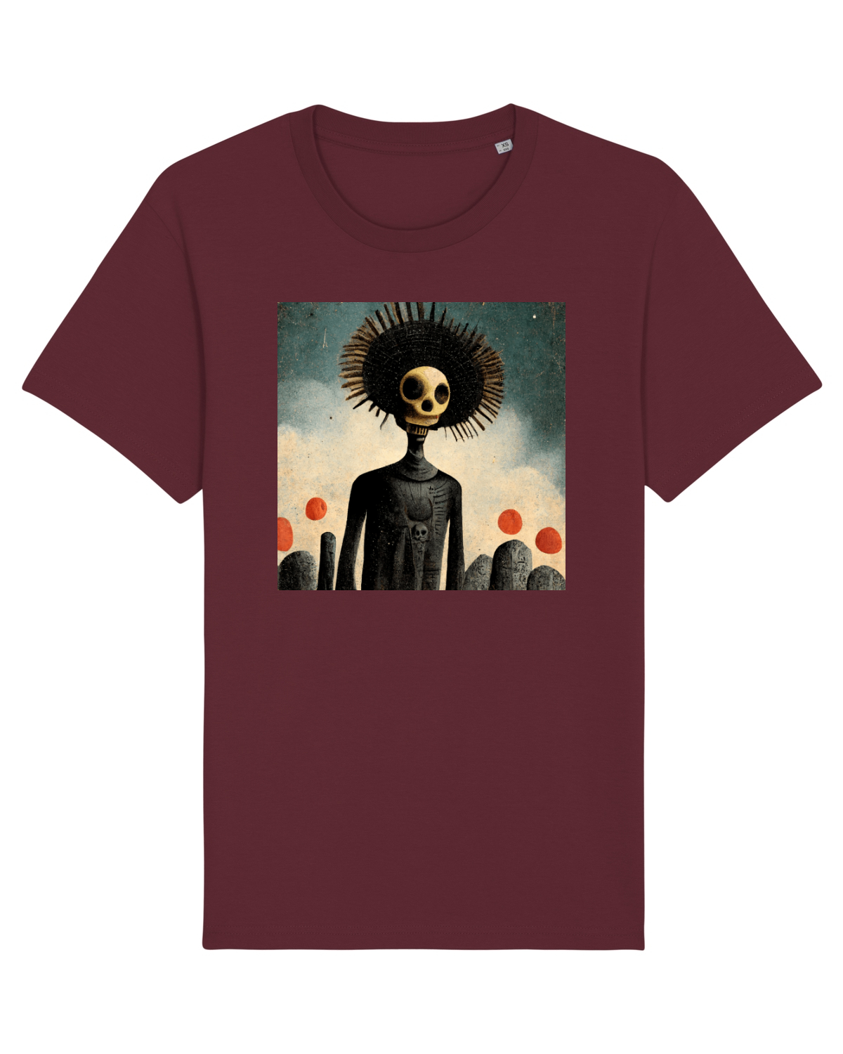 Tricou mânecă scurtă Unisex Rocker Burgundy