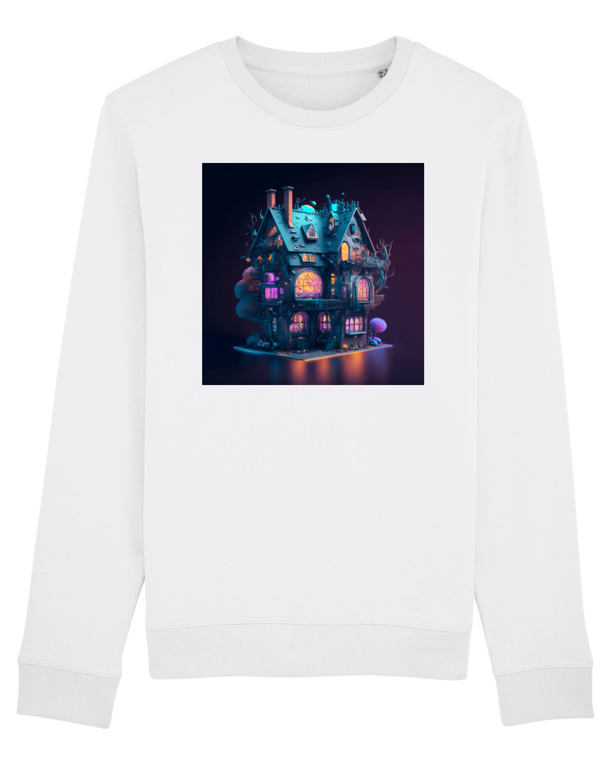 Bluză mânecă lungă Unisex Rise White