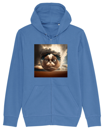 Grumpy Sphere Cat Bright Blue