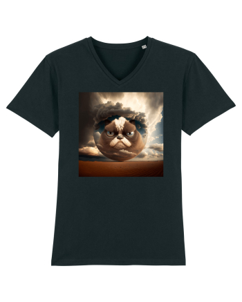 Grumpy Sphere Cat Black