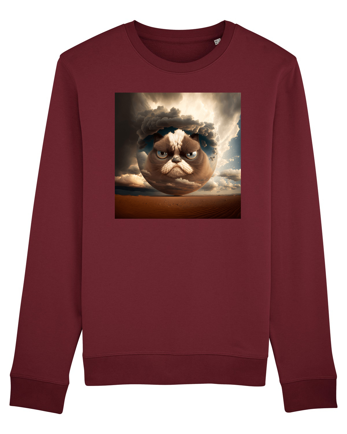Bluză mânecă lungă Unisex Rise Burgundy