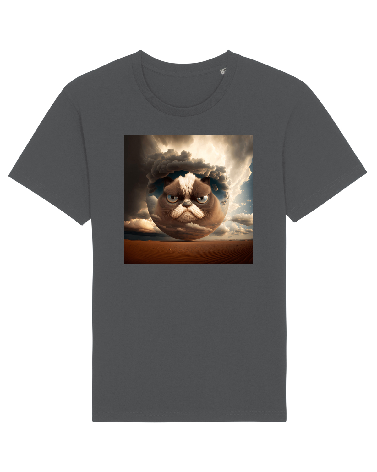 Tricou mânecă scurtă Unisex Rocker Anthracite