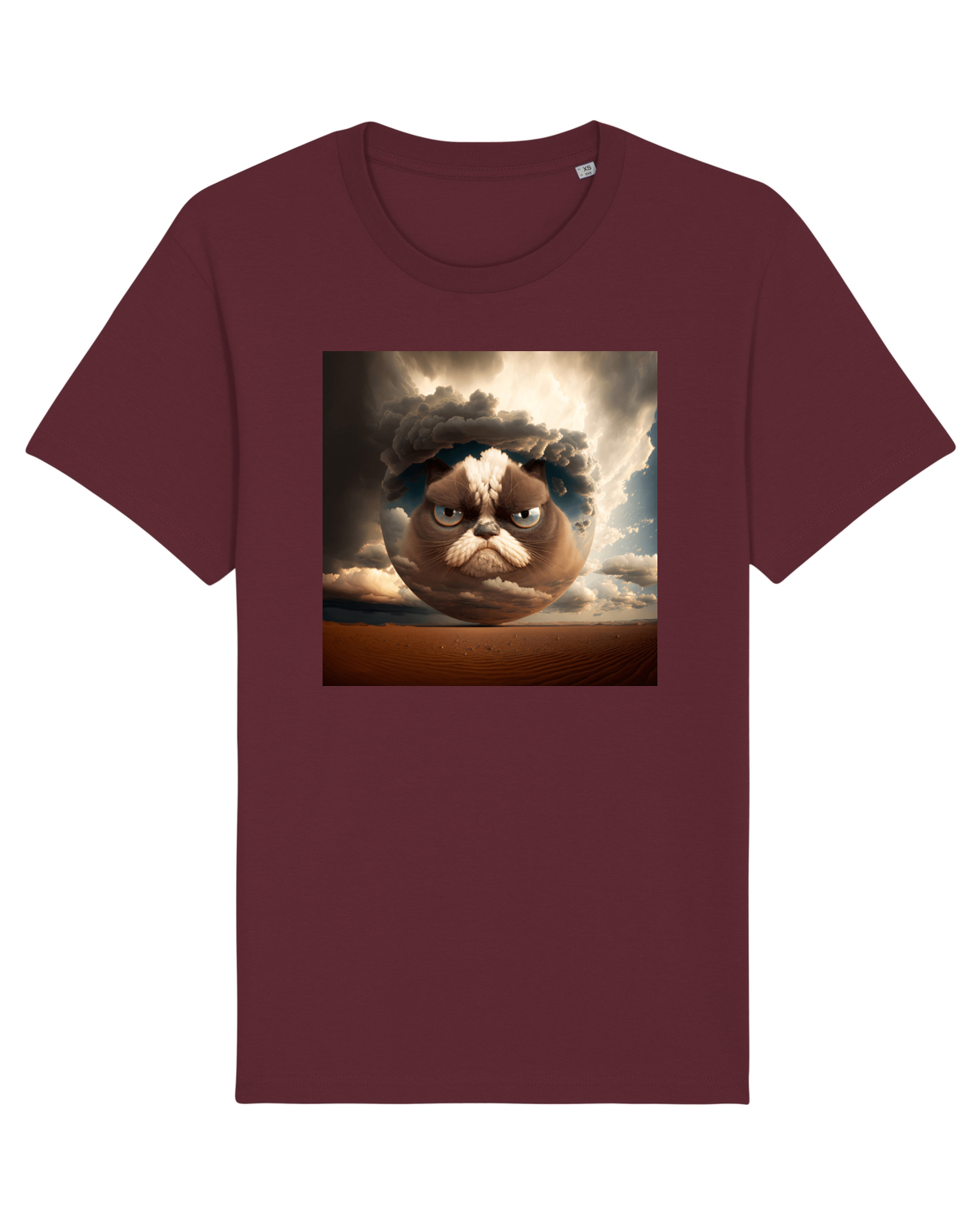 Tricou mânecă scurtă Unisex Rocker Burgundy