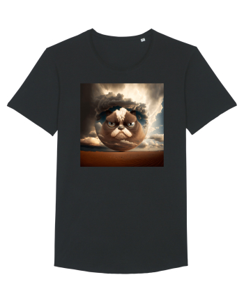 Grumpy Sphere Cat Black
