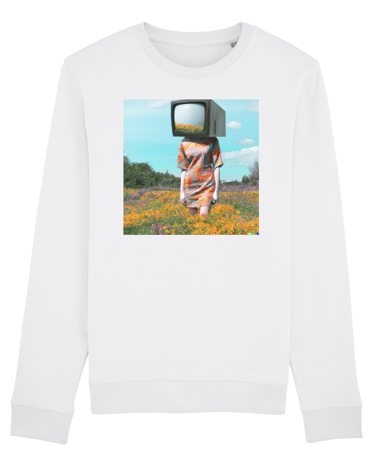 Bluză mânecă lungă Unisex Rise White