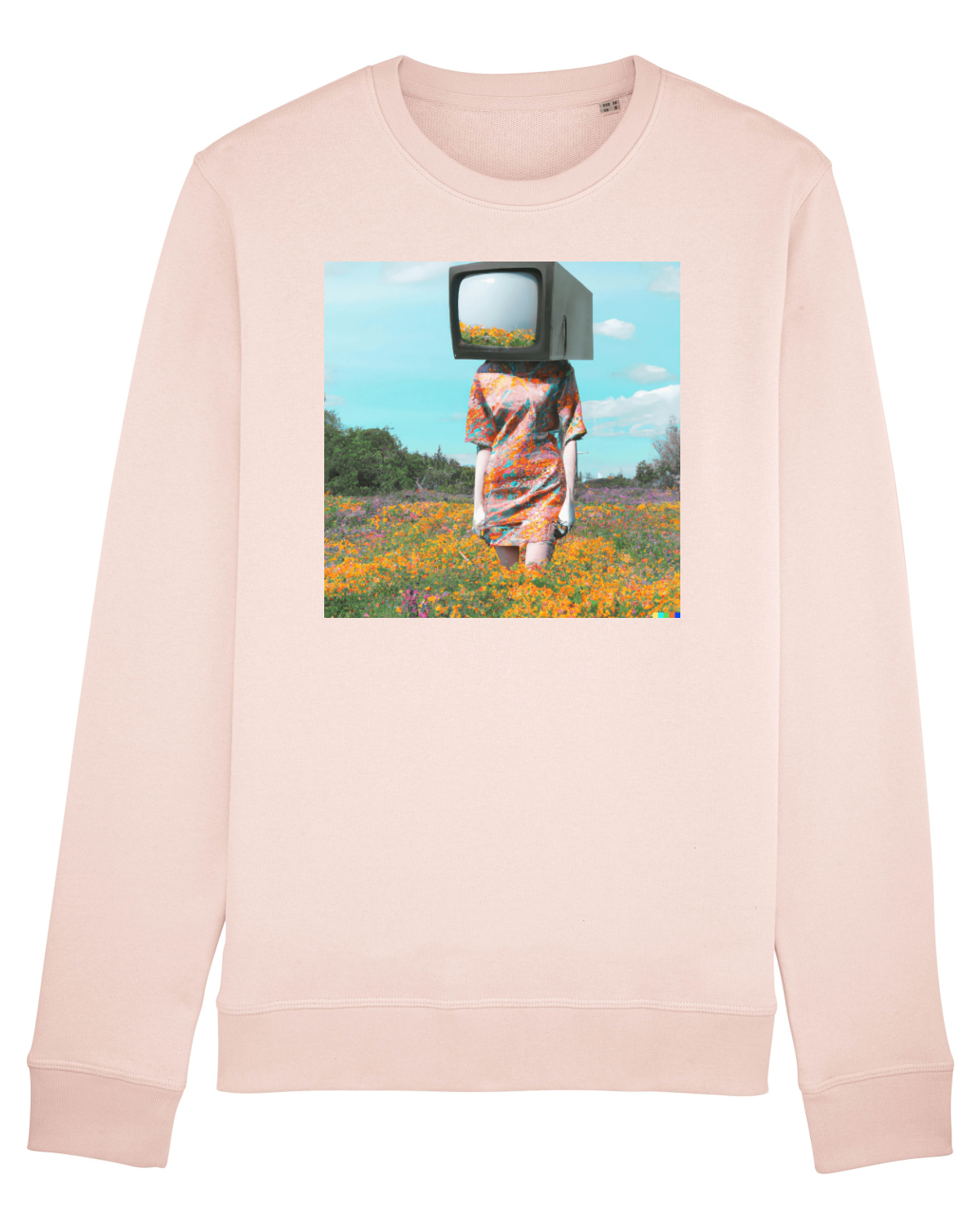 Bluză mânecă lungă Unisex Rise Candy Pink