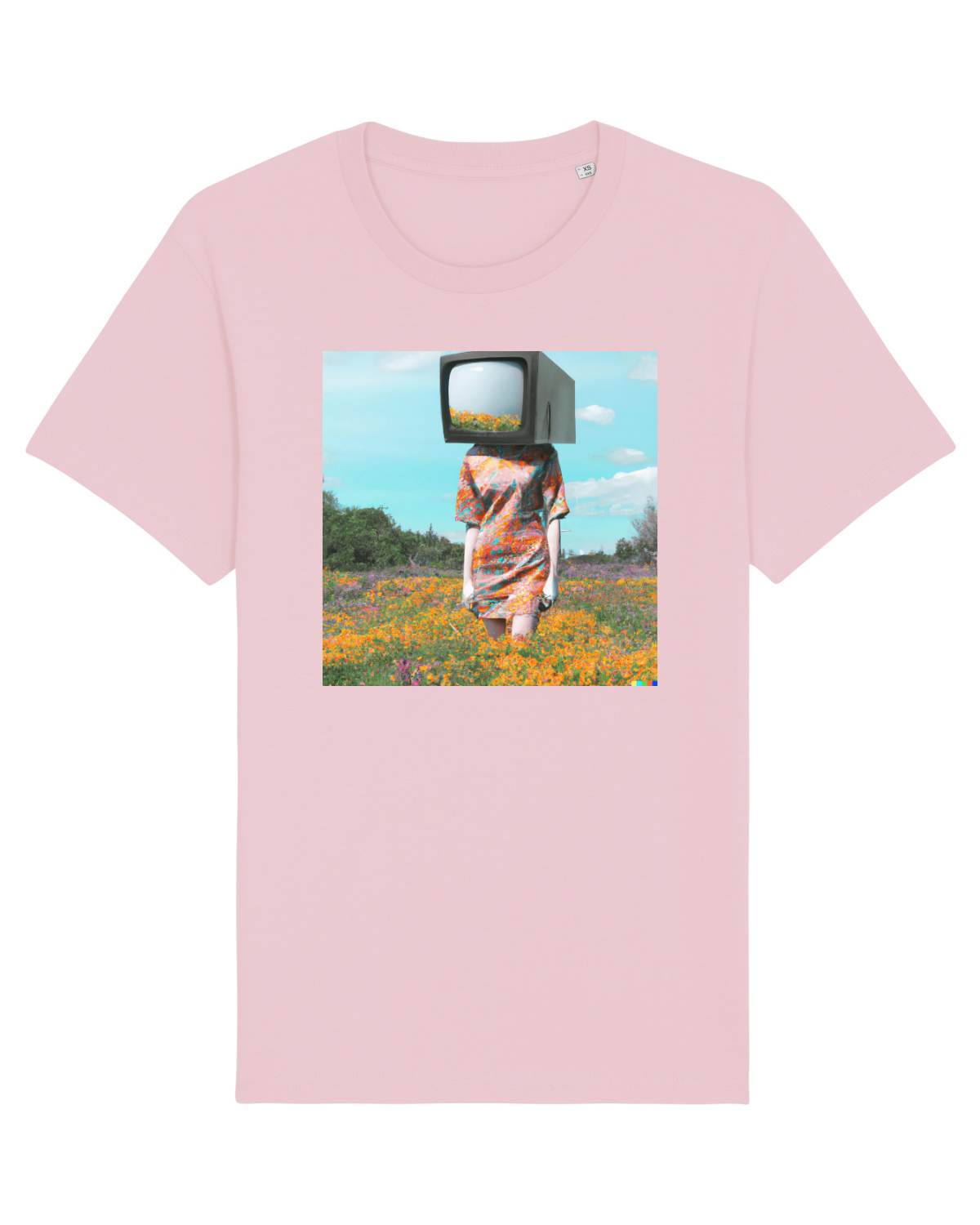 Tricou mânecă scurtă Unisex Rocker Cotton Pink