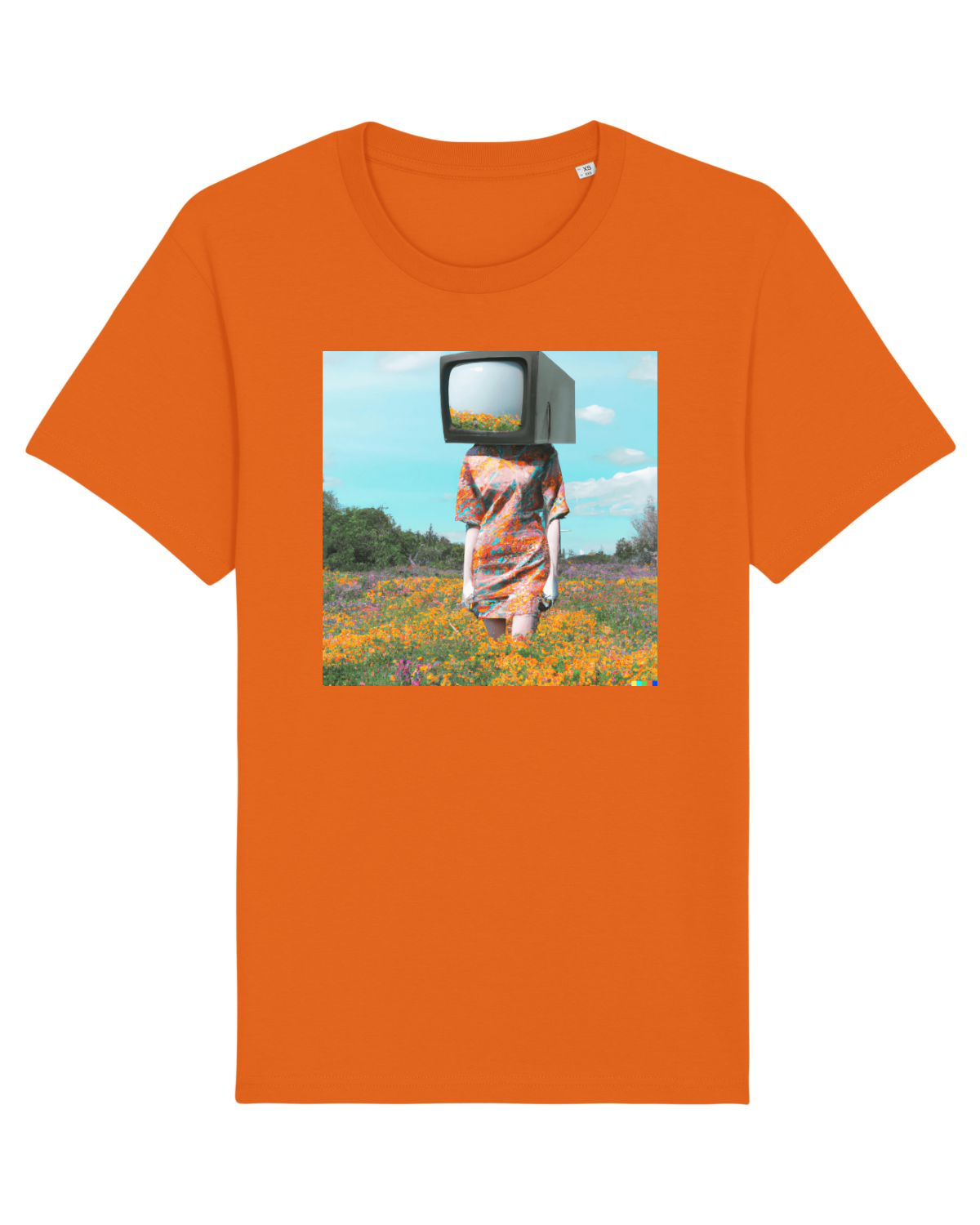 Tricou mânecă scurtă Unisex Rocker Bright Orange