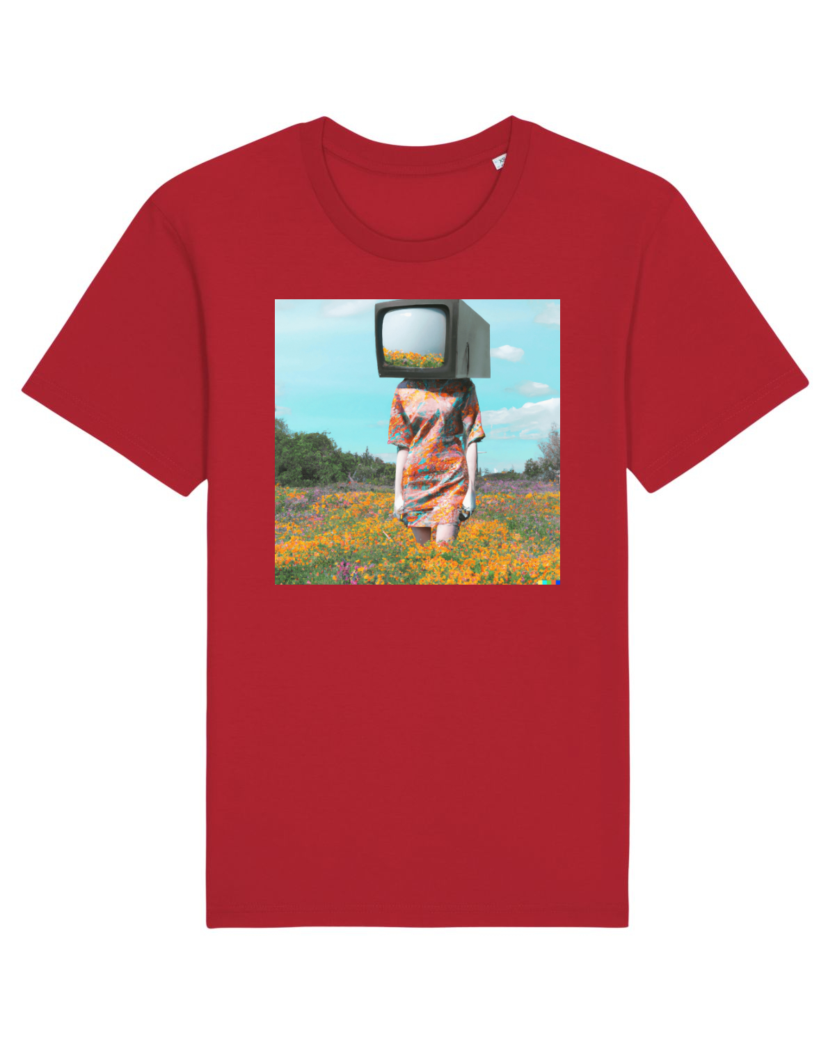 Tricou mânecă scurtă Unisex Rocker Red
