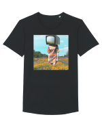 TV Head Tricou mânecă scurtă guler larg Bărbat Skater