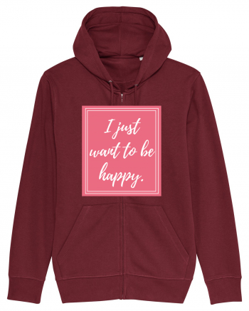 i just want to be happy3 Burgundy