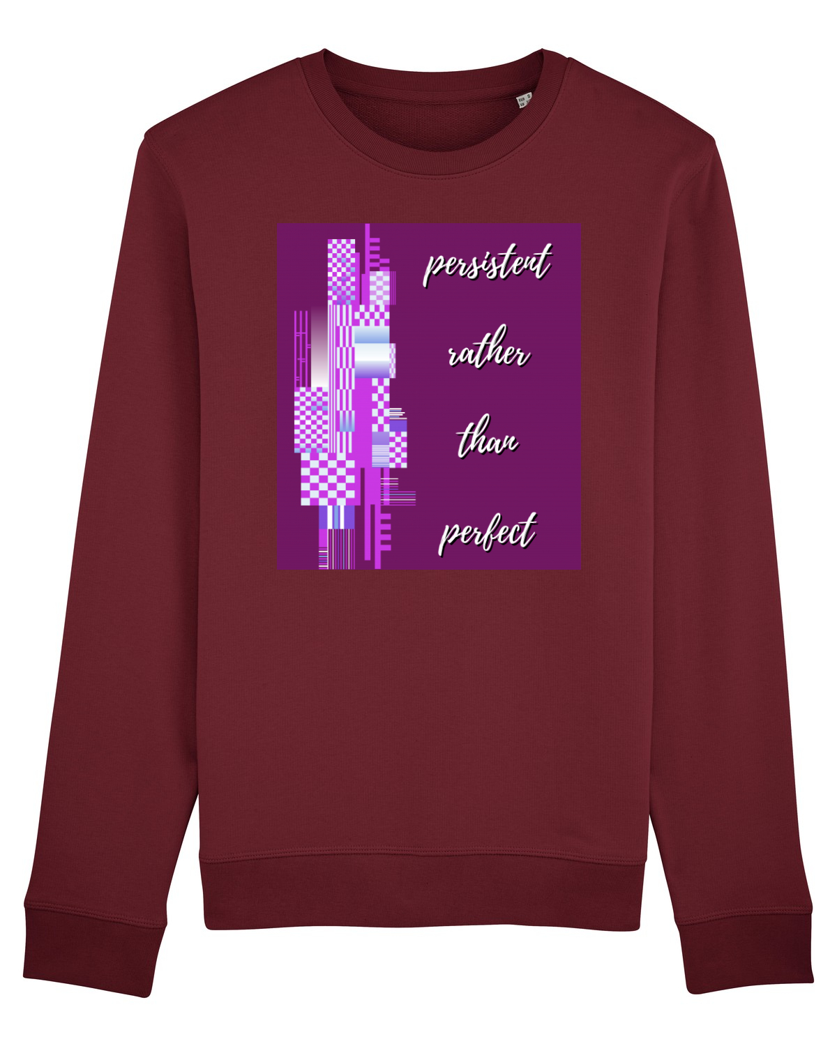 Bluză mânecă lungă Unisex Rise Burgundy