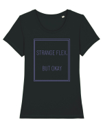 strange flex but okay3 Tricou mânecă scurtă guler larg fitted Damă Expresser