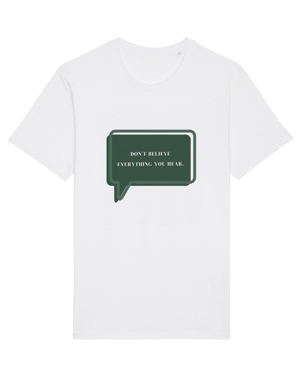 Tricou mânecă scurtă Unisex Rocker White