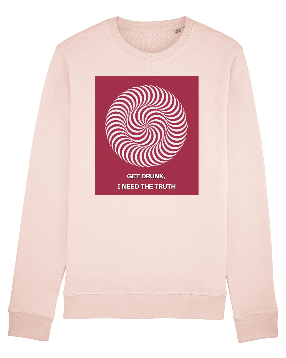 Bluză mânecă lungă Unisex Rise Candy Pink