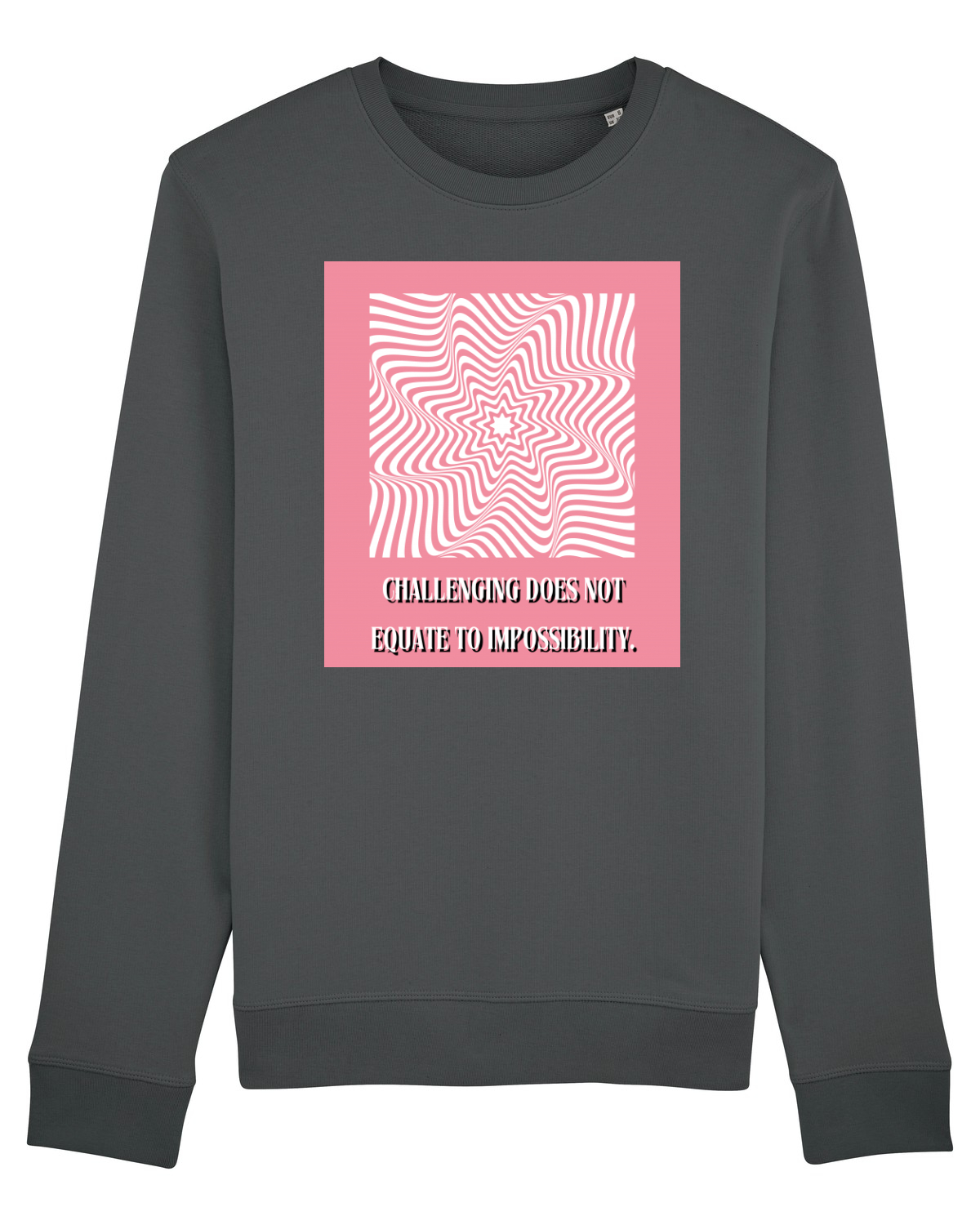 Bluză mânecă lungă Unisex Rise Anthracite
