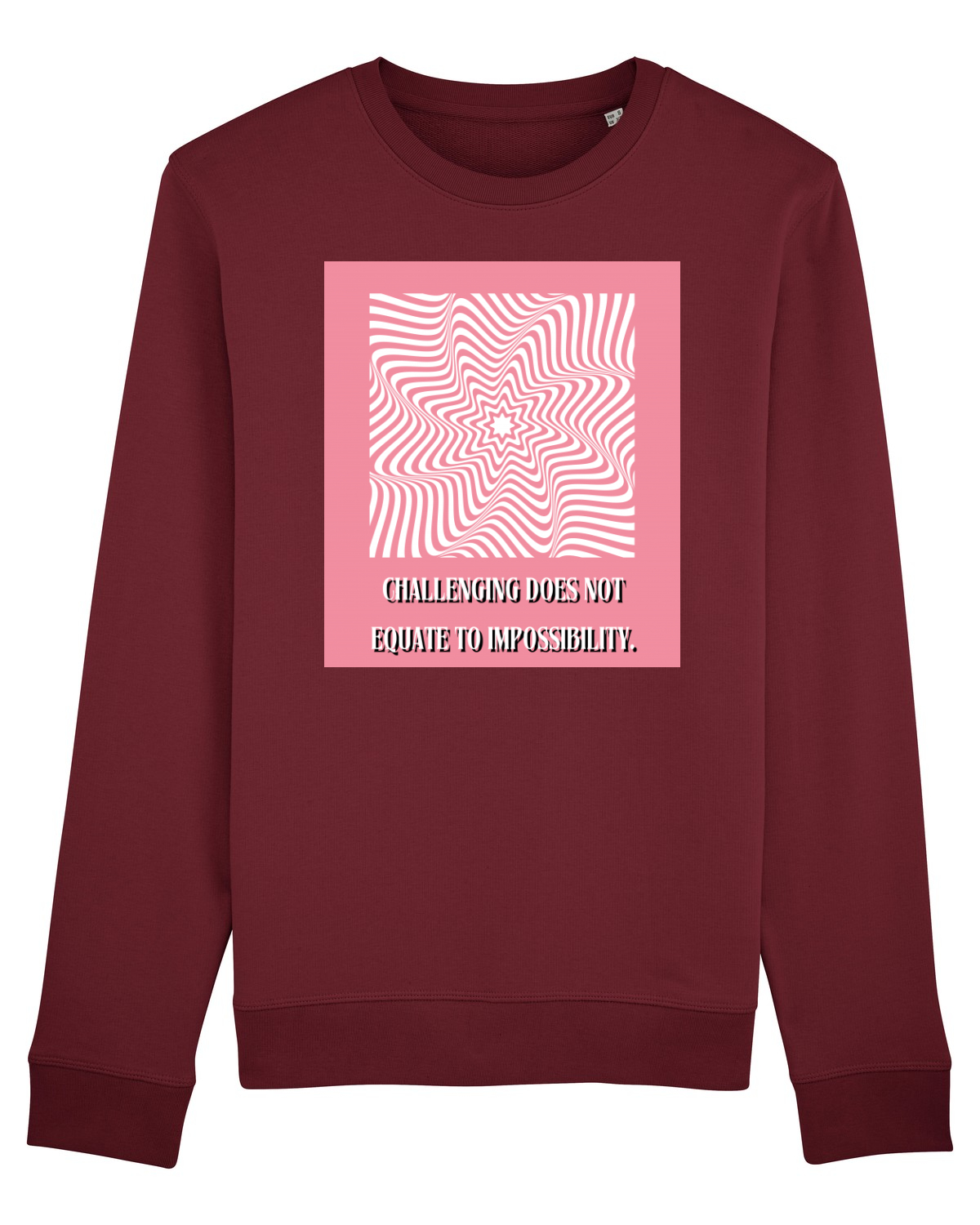 Bluză mânecă lungă Unisex Rise Burgundy