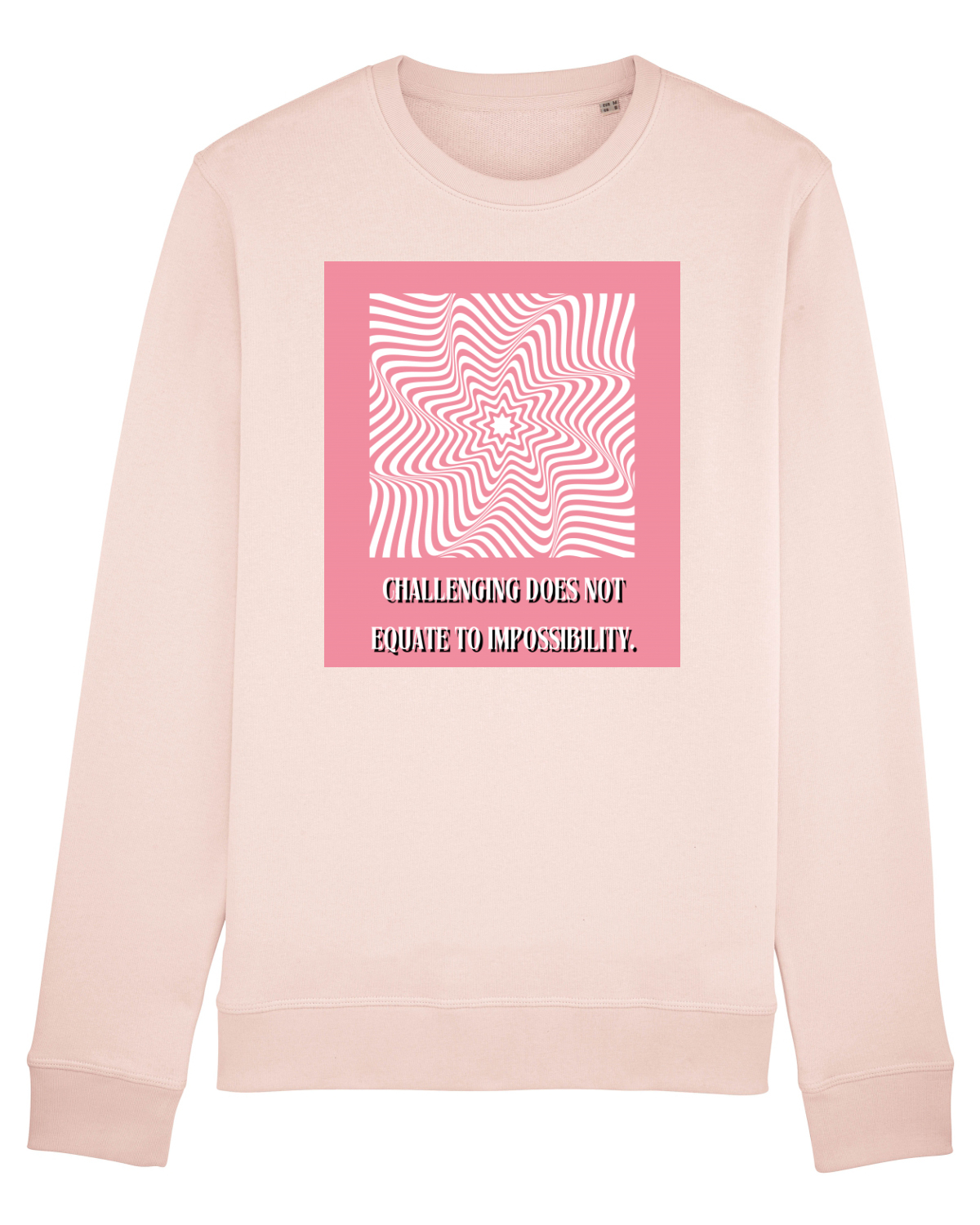 Bluză mânecă lungă Unisex Rise Candy Pink