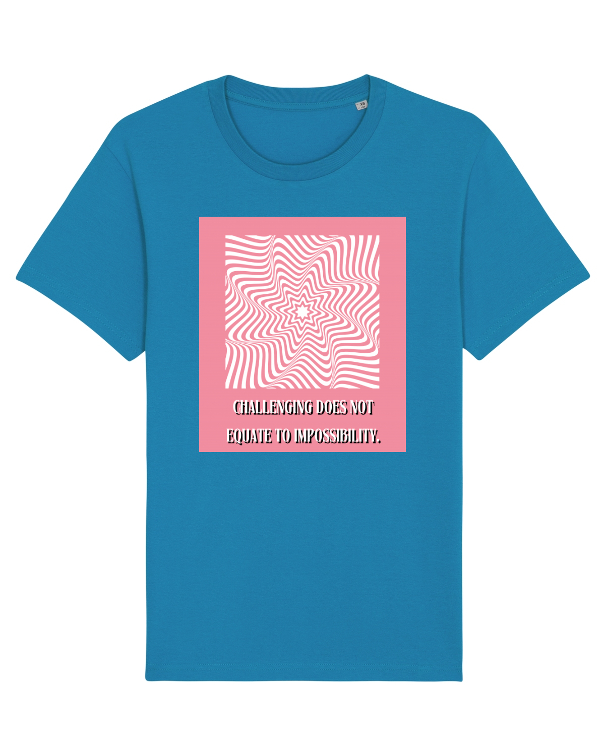Tricou mânecă scurtă Unisex Rocker Azur