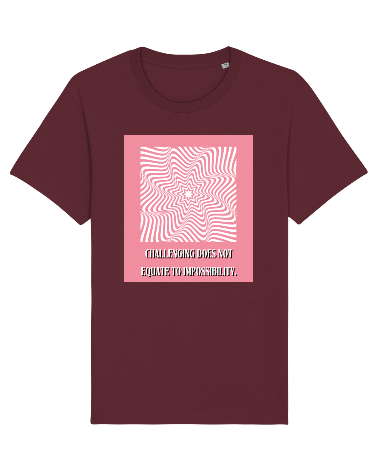 Tricou mânecă scurtă Unisex Rocker Burgundy