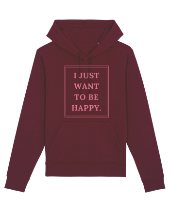i just want to be happy4 Burgundy