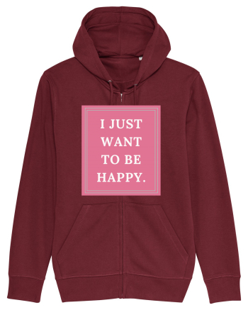 i just want to be happy5 Burgundy