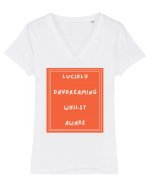 lucicly daydreaming whilst awake4 Tricou mânecă scurtă guler V Damă Evoker