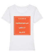 lucicly daydreaming whilst awake4 Tricou mânecă scurtă guler larg fitted Damă Expresser