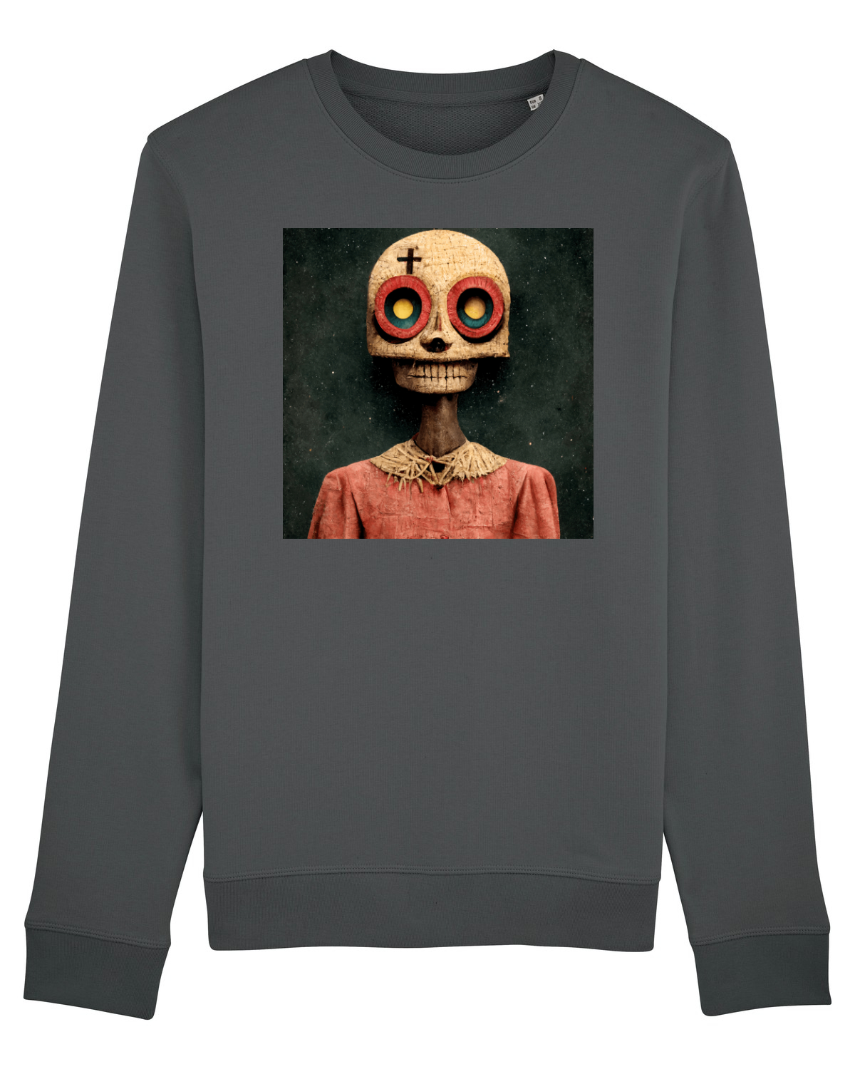 Bluză mânecă lungă Unisex Rise Anthracite