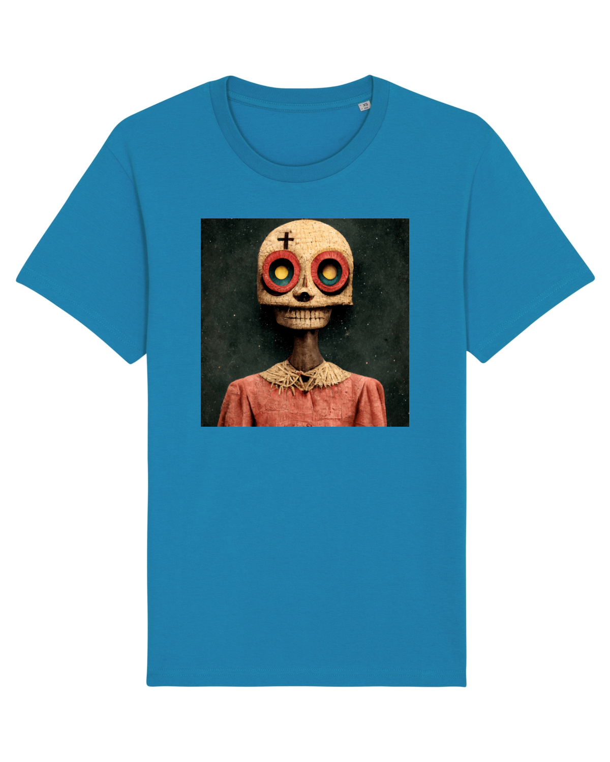 Tricou mânecă scurtă Unisex Rocker Azur