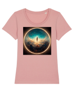 The Globe Tricou mânecă scurtă guler larg fitted Damă Expresser