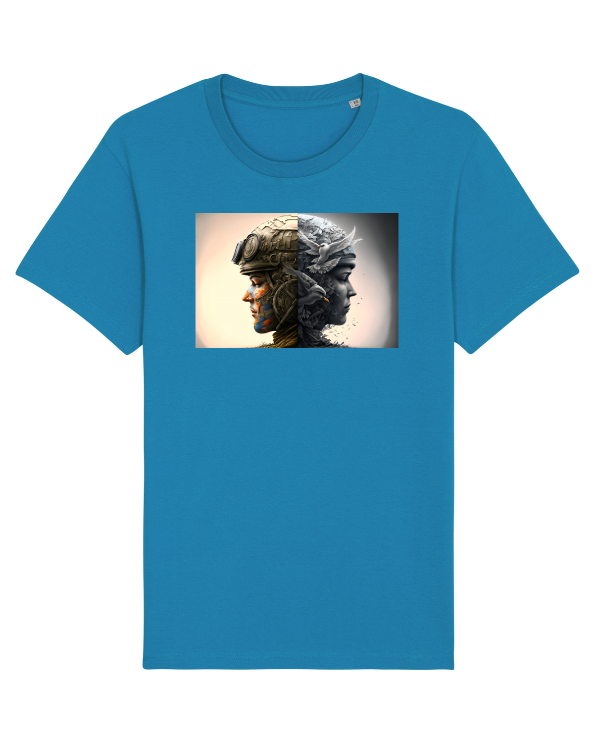 Tricou mânecă scurtă Unisex Rocker Azur