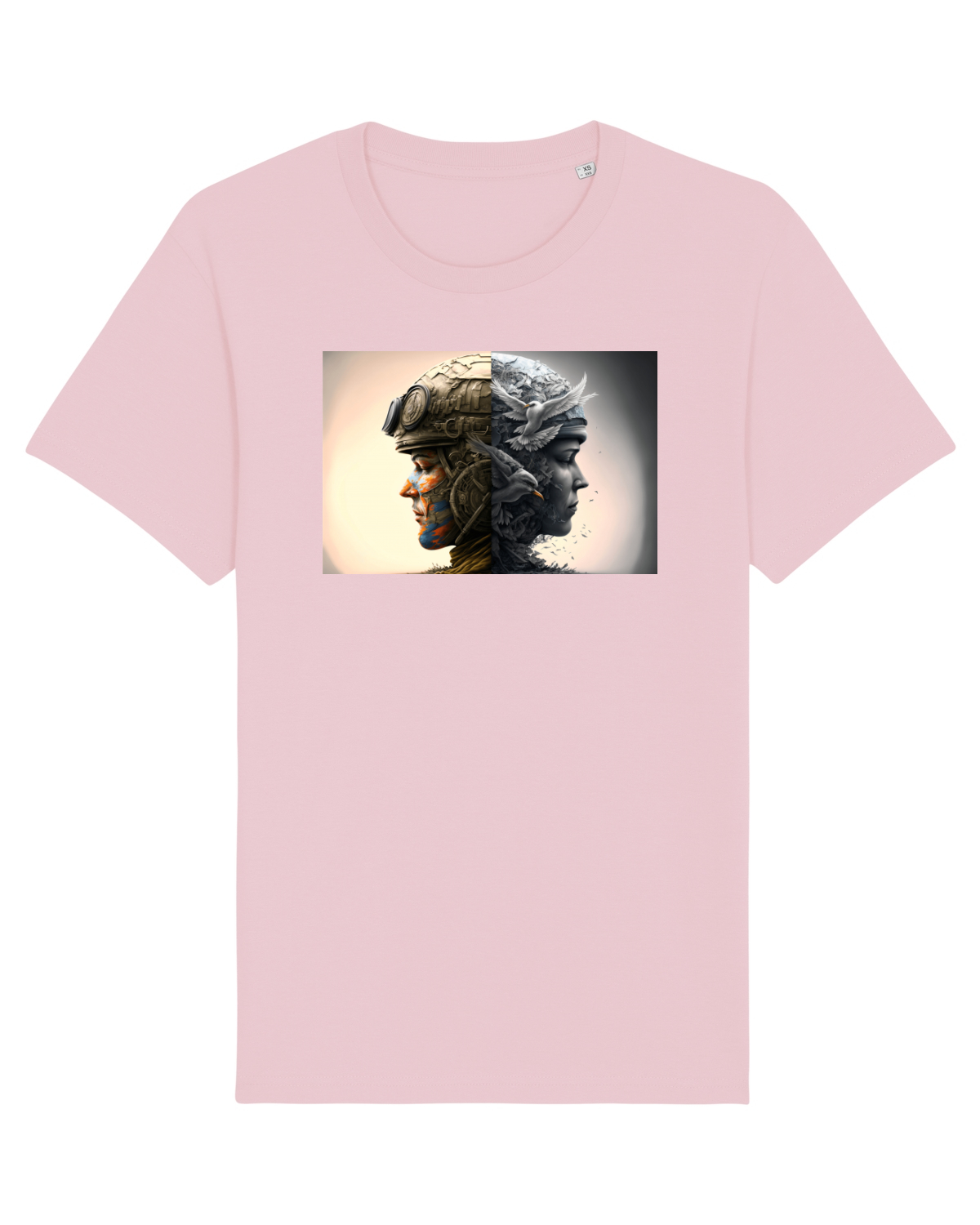 Tricou mânecă scurtă Unisex Rocker Cotton Pink