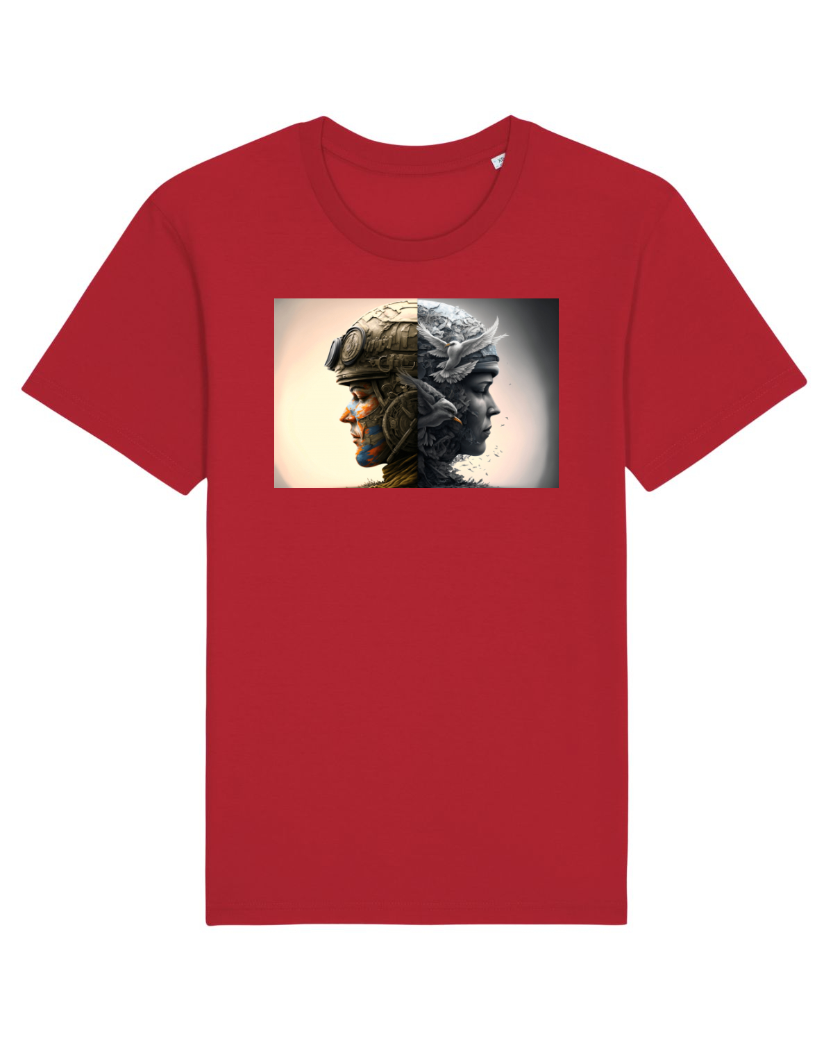 Tricou mânecă scurtă Unisex Rocker Red
