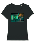Lonely Desert Tricou mânecă scurtă guler larg fitted Damă Expresser
