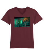 Lonely Desert Tricou mânecă scurtă guler V Bărbat Presenter