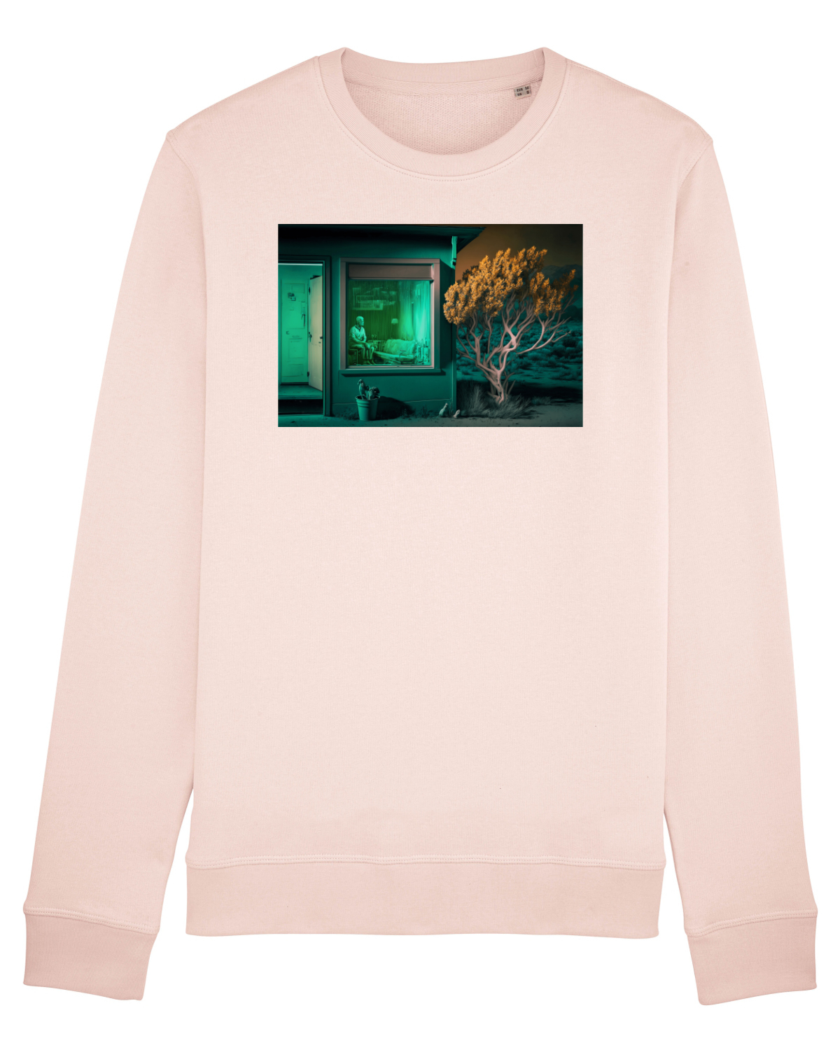 Bluză mânecă lungă Unisex Rise Candy Pink