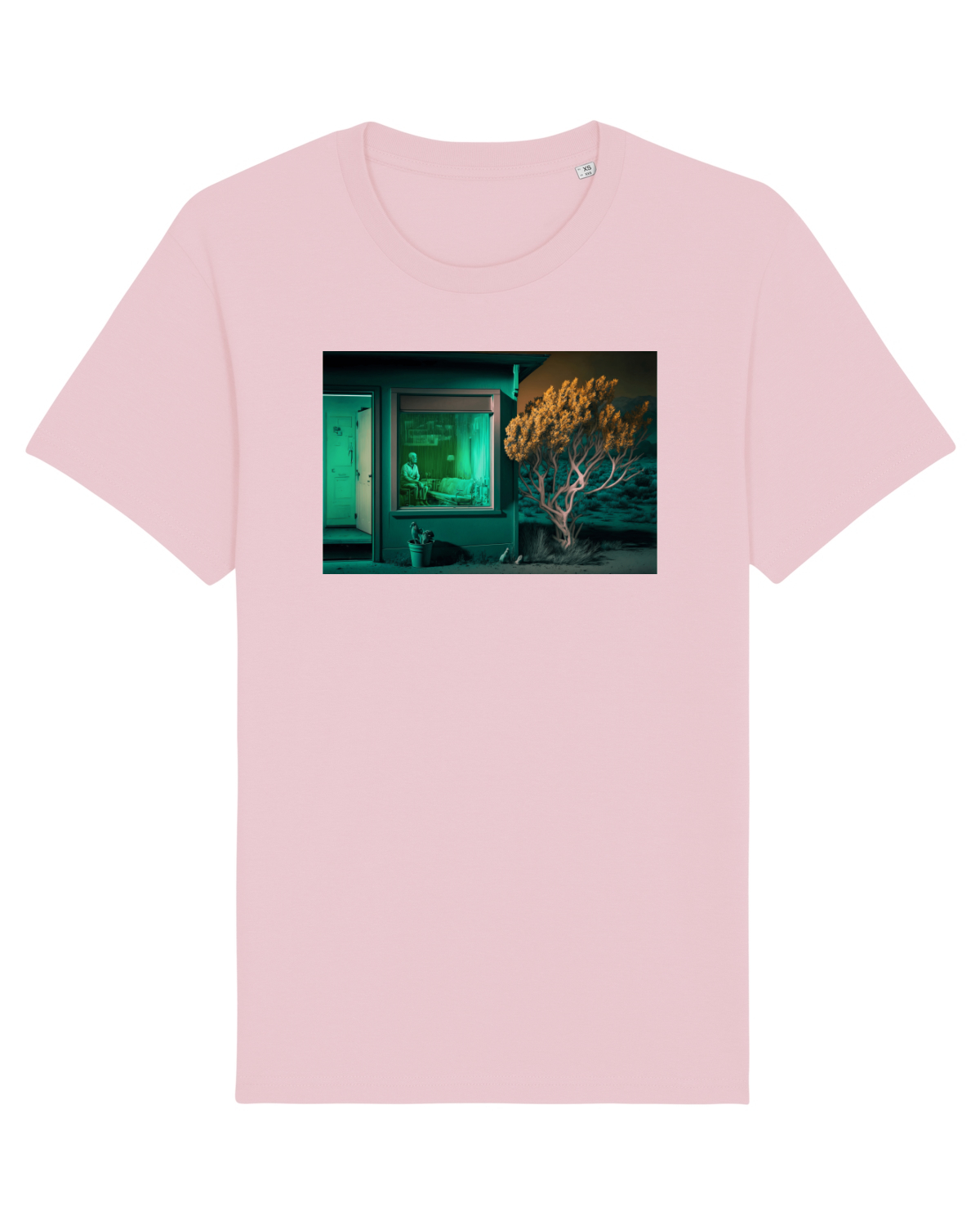 Tricou mânecă scurtă Unisex Rocker Cotton Pink