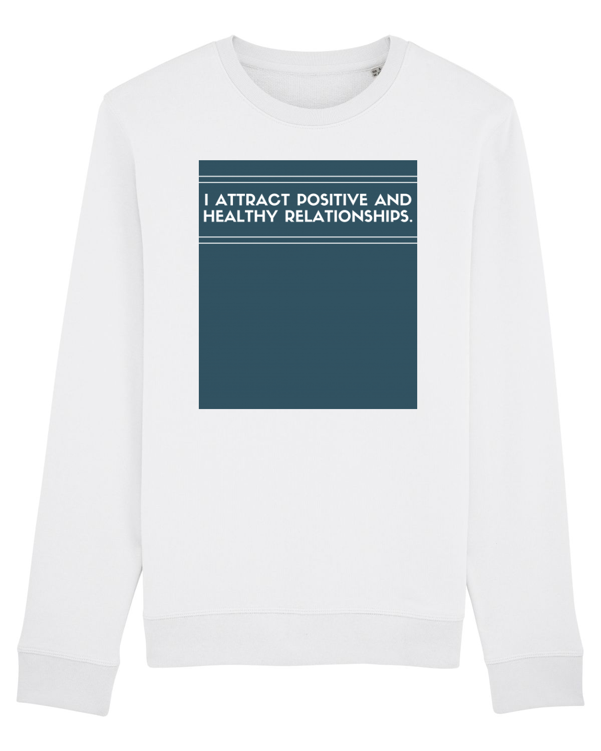 Bluză mânecă lungă Unisex Rise White
