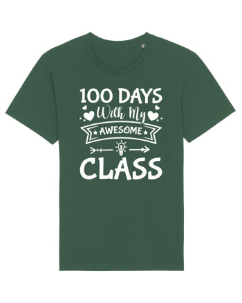 100 Days With My Awesome Class Bottle Green