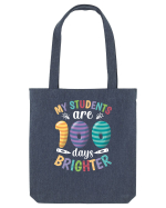 My students are 100 days brighter Sacoșă textilă