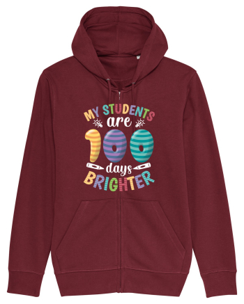 My students are 100 days brighter Burgundy