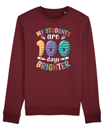 My students are 100 days brighter Burgundy