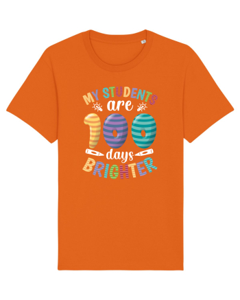 My students are 100 days brighter Bright Orange