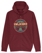 100 Days Of School Unlocked 100 Days Smarter Hanorac cu fermoar Unisex Connector
